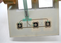 Tactile Metal Dome Membranowy przełącznik przyciskowy z dwoma przezroczystymi oknami niestandardowych Logo