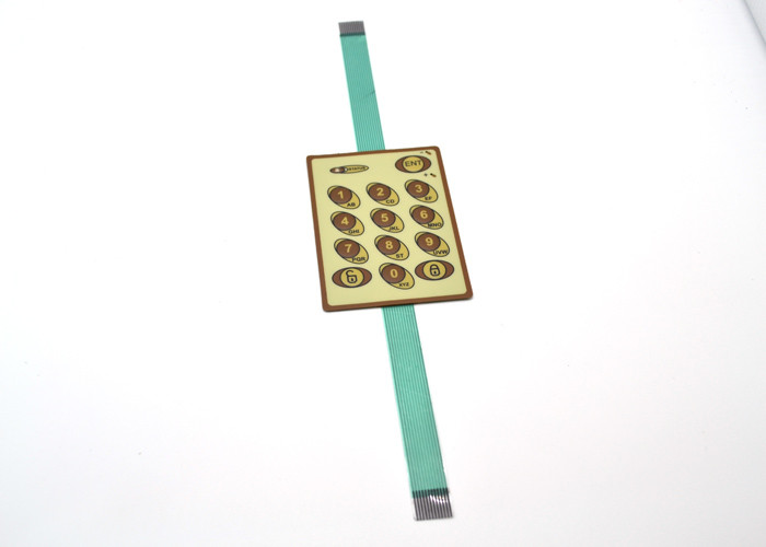 Przełącznik membranowy LED z membraną metalową z 2-obwodowym / wytłaczanym przyciskiem powierzchni dotykowych