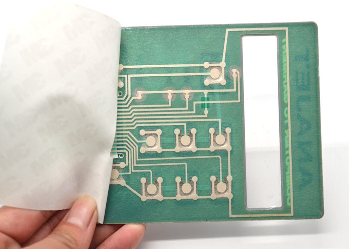 Przełącznik membranowy z gumy silikonowej z panelem aluminiowym